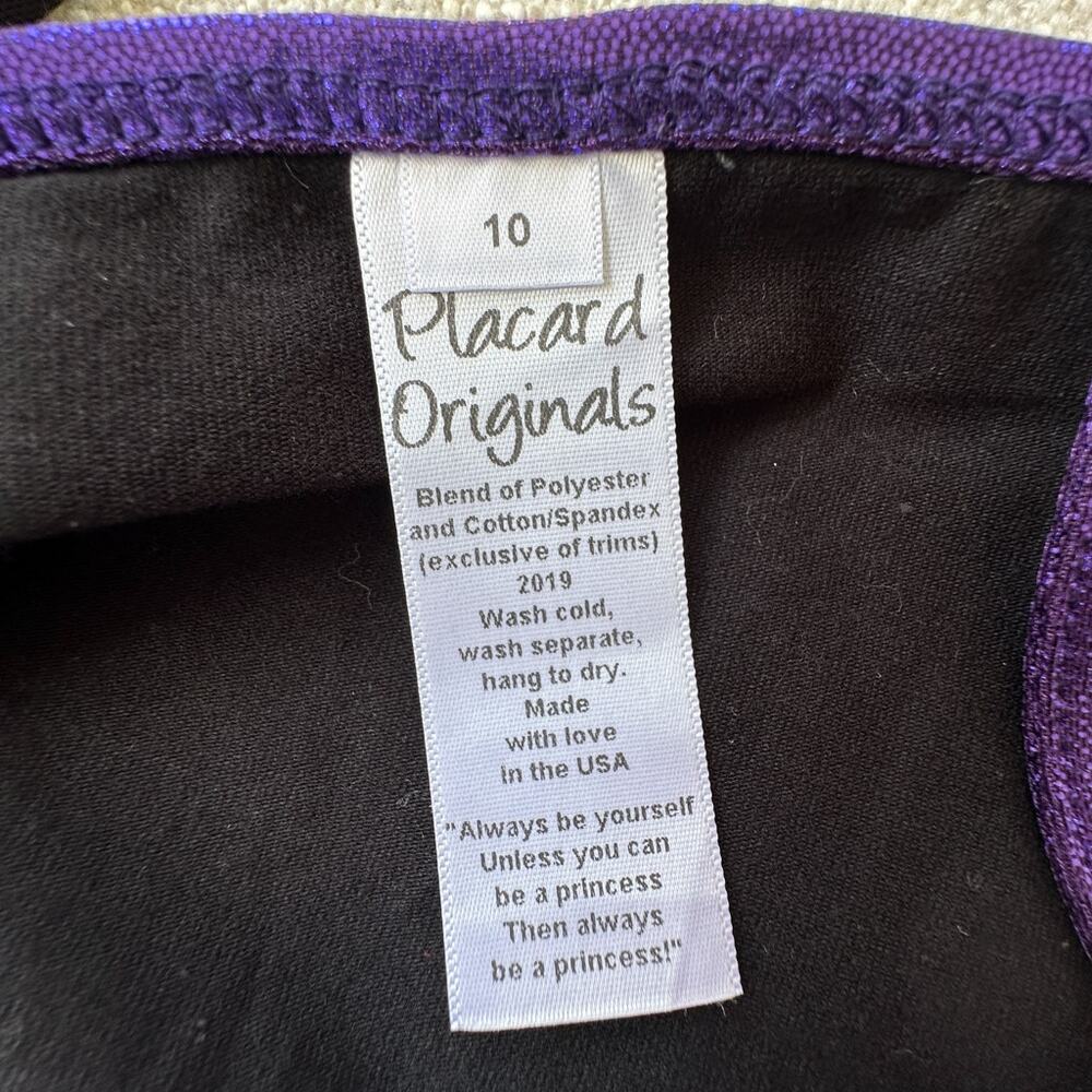 Placard Originals Black & Purple Dress with Removeable Wings EUC 10 - Picture 5 of 8